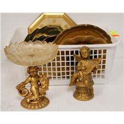 BIN OF ASSORTED GLASSWARE