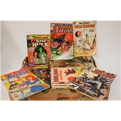 BOX OF ASSORTED VINTAGE COMICS