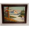 Image 1 : SMALL SCENIC OIL PAINTING. 8 X 7