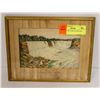 Image 1 : ANTIQUE PICTURE OF NIAGARA FALLS. 9 X 7