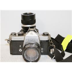 ASAHI PENTAX SPOTMATIC 35MM CAMERA WITH EXTRA