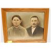 Image 1 : ANTIQUE COUPLES PORTRAIT. 21 X 17