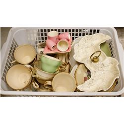 BIN OF ASSORTED HOUSEHOLD GLASSWARES