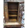 Image 2 : ANTIQUE SOLID WOOD HUTCH WITH GLASS DOOR AND