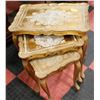 Image 1 : GOLD COLOURED NESTING TABLES