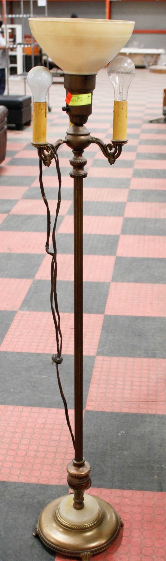 ANTIQUE POLE LAMP 5FT TALL Kastner Auctions