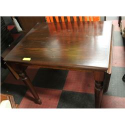 VINTAGE SOLID WOOD DROP LEAF TABLE 26 X 32 X 30