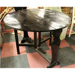 VINTAGE SWING LEG DROP LEAF TABLE 40 X 30