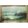 Image 1 : ROBERT WOOD GOLDEN SURF PRINT FRAMED