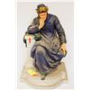 Image 1 : LARGE CAST STATUE OF DANTE HAND PAINTED 17 INCH