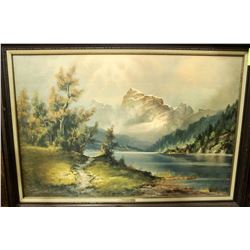 WILMER MOUNTAIN LAKE PRINT FRAMED
