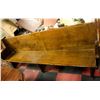 Image 1 : ANTIQUE WOODEN CHURCH PEW 8 FEET