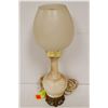 Image 1 : VINTAGE MARBLE TABLE LAMP 14 INCH TALL