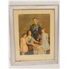 Image 1 : 1937 ROYAL FAMILY PORTRAIT CRACKED GLASS 16 X 20