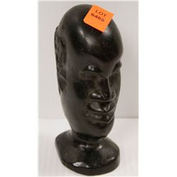 1950S EBONY CARVED WOODEN AFRICAN SCULPTURE