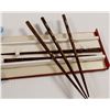 Image 1 : SET OF ORNATE INLAID CHOPSTICKS IN CASE