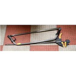 LARGE MASTERCRAFT WOOD CLAMP AND SAW