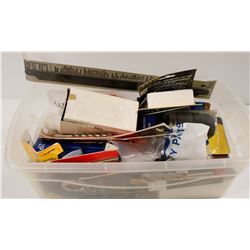 BIN OF ASSORTED NEW DRILL BITS, SAW BLADES AND