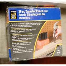 28 PIECE TRANSFER PUNCH SET IN BOX