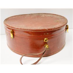 VINTAGE LEATHER SAMSONITE HAT BOX SUITCASE