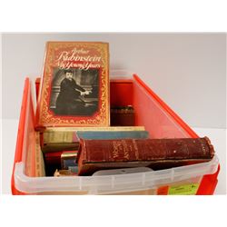 LARGE BOX OF VINTAGE MUSIC BOOKS