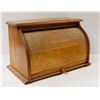 WOODEN ROLL SHUTTER BREAD BOX