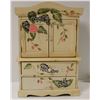 Image 1 : VINTAGE HAND PAINTED WHITE JEWELLERY BOX