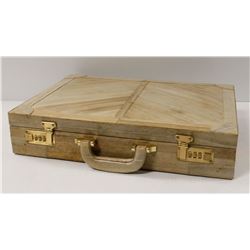 VINTAGE SNAKE SKIN BRIEF CASE