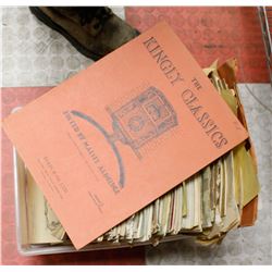 BIN FULL OF ASSORTED SHEET MUSIC