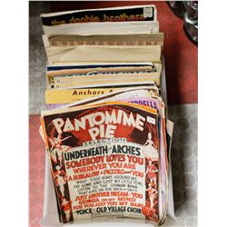 BOX OF VINTAGE SHEET MUSIC