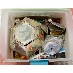 LARGE BIN OF ASSORTED SEWING NOTIONS