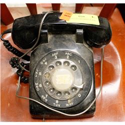 VINTAGE ROTARY PHONE BLACK