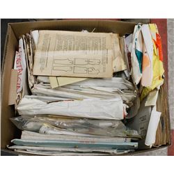 LARGE BOX VINTAGE PATTERNS