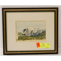 ORIGINAL MT ROBSON WATERCOLOUR SIGNED ROWENA