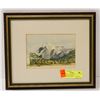 Image 1 : ORIGINAL MT ROBSON WATERCOLOUR SIGNED ROWENA