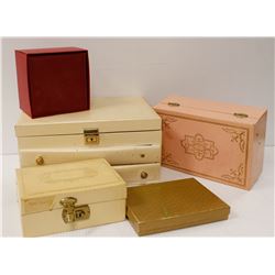 ASSORTED VINTAGE JEWELLERY BOXES