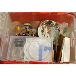 LARGE BIN OF ASSORTED SEWING NOTIONS