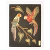 Image 1 : ORIGINAL NEEDLE WORK PARROT PICTURE. 18 X 24