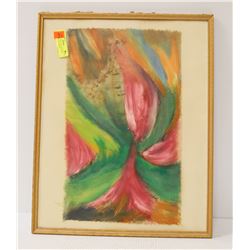 SIGNED PICTURE ENTITLED THE WIZARD 1977 ON CANVAS