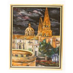 ORIGINAL BLACK VELVET SPANISH STREET SCENE