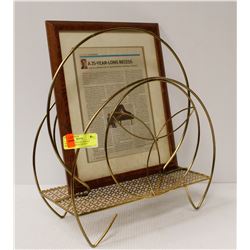 1950S MID CENTURY MIDERN MAGAZINE RACK