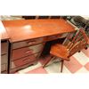 Image 1 : 1950S MID CENTURY DESK SOLID WOOD 55 X 18 X 30