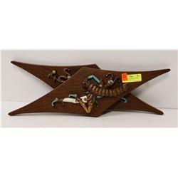 PAIR OF MID CENTURY MODERN JESTER PLAQUES