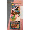 Image 1 : 1960S POP ART CREWEL WALL HANGING