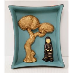 CERAMIC ASIAN WALL ART HANGING