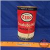 Image 2 : Oil Tin: Esso "Essolube" HD Motor Oil (6-1/2"H x 4"Dia)