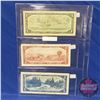 Image 2 : Canada Bills - Sheet of 3: 1954 $1 ; 1954 $2 ; 1954 $5 (See Pics for Signatures & Serial Numbers)