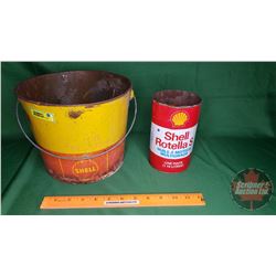 Shell Oil Pail & Quart