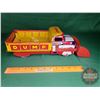 Image 2 : Marx Tin Toy Dump Truck (Lumar Construction Company) (12"H x 14"L)