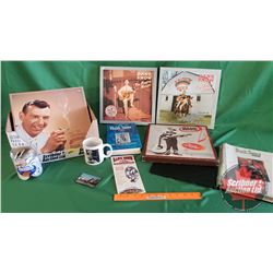Box Lot: Hank Snow (Biography, Coffee Cup, 4 CD Box Sets, Variety Ephemera Collection, Photos, etc)
